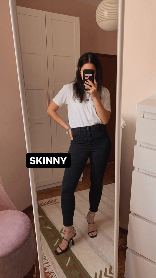 Estilos de jeans: Skinny