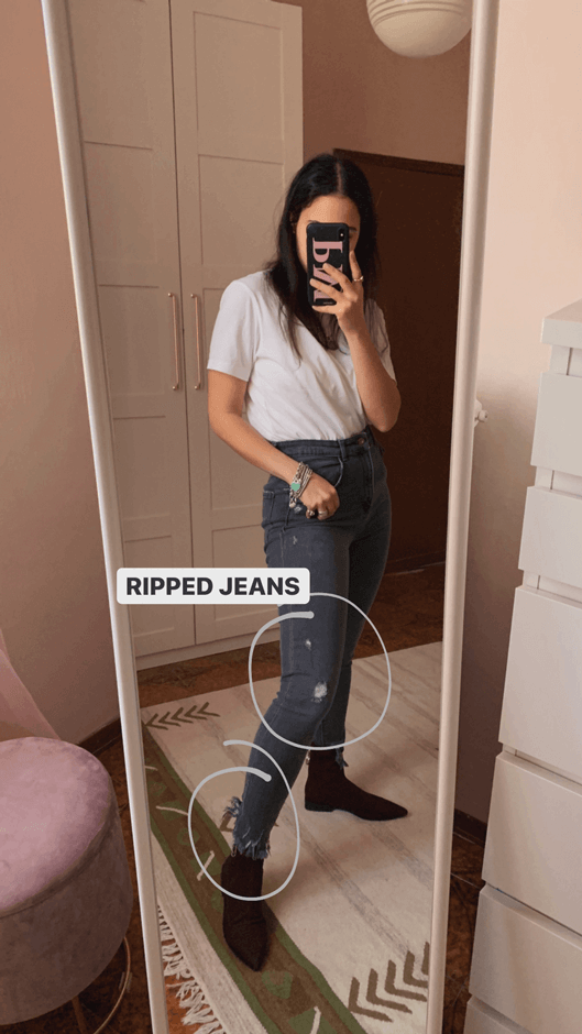 Estilos de jeans: ripped o