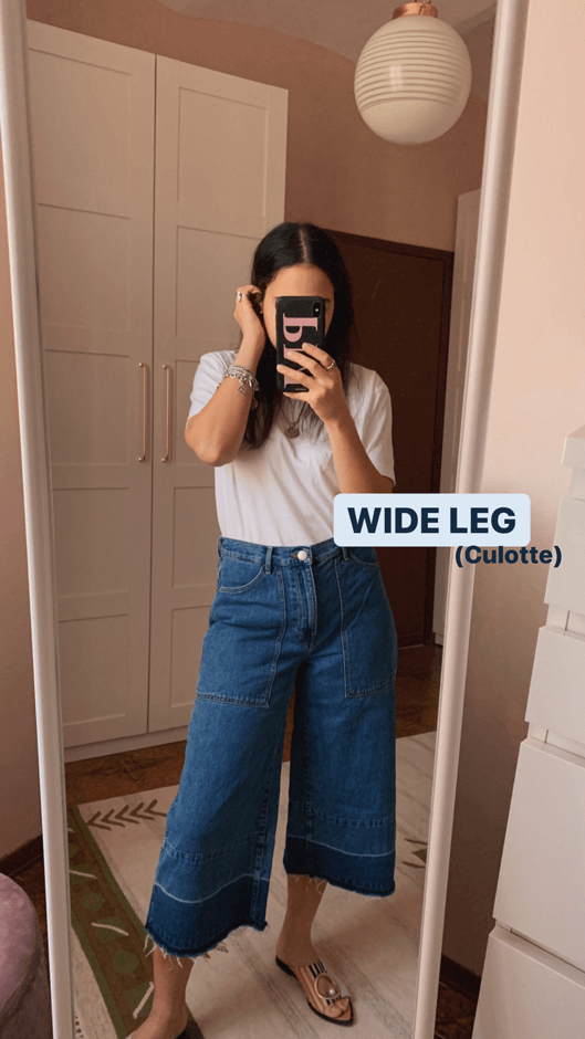 Estilos de jeans: wide leg