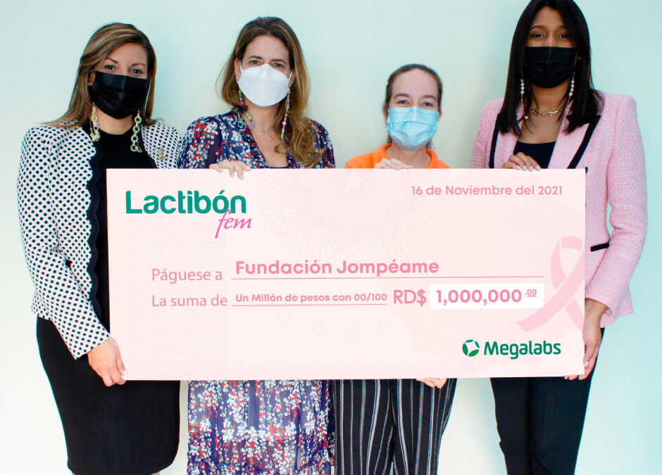 Lactibon Fem entrega donativo a Jompéame para mujeres con cáncer